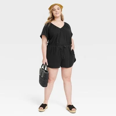 New - Women's Short Sleeve Romper - Universal Thread