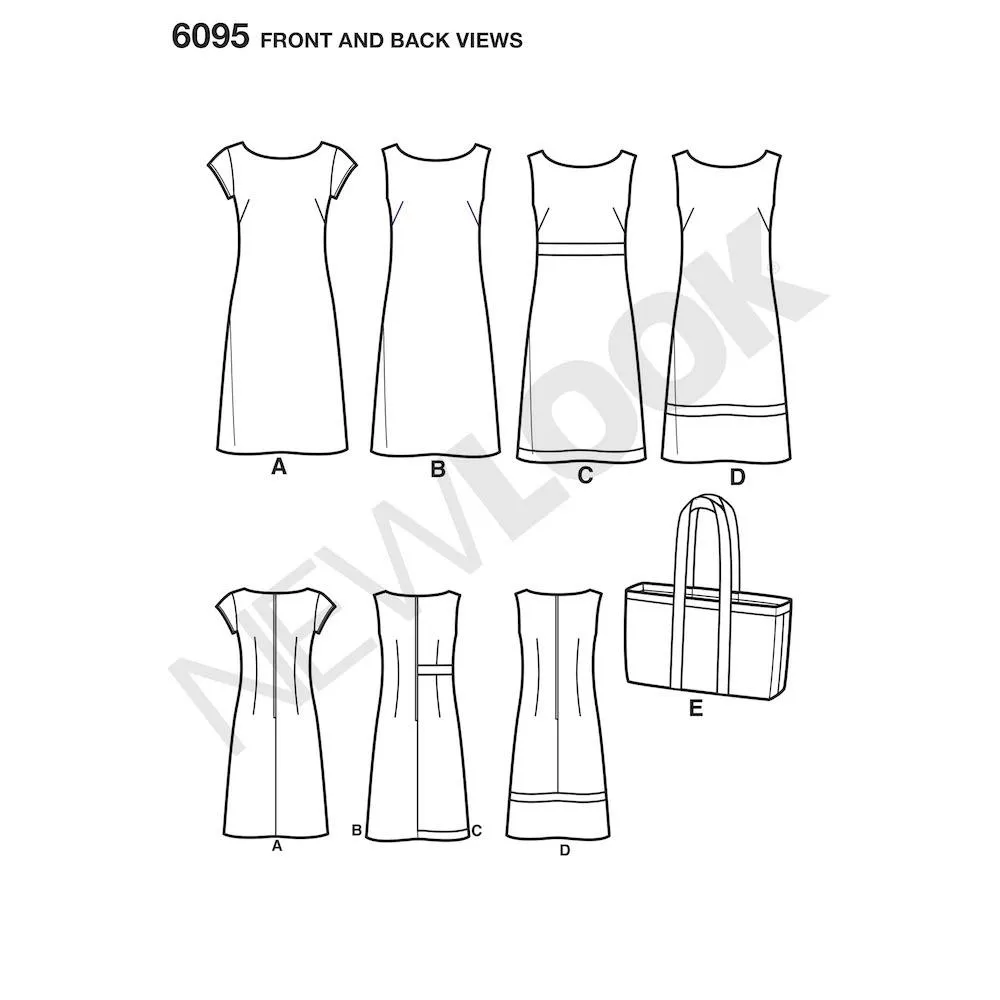 Newlook Pattern 6095 Misses' Dresses