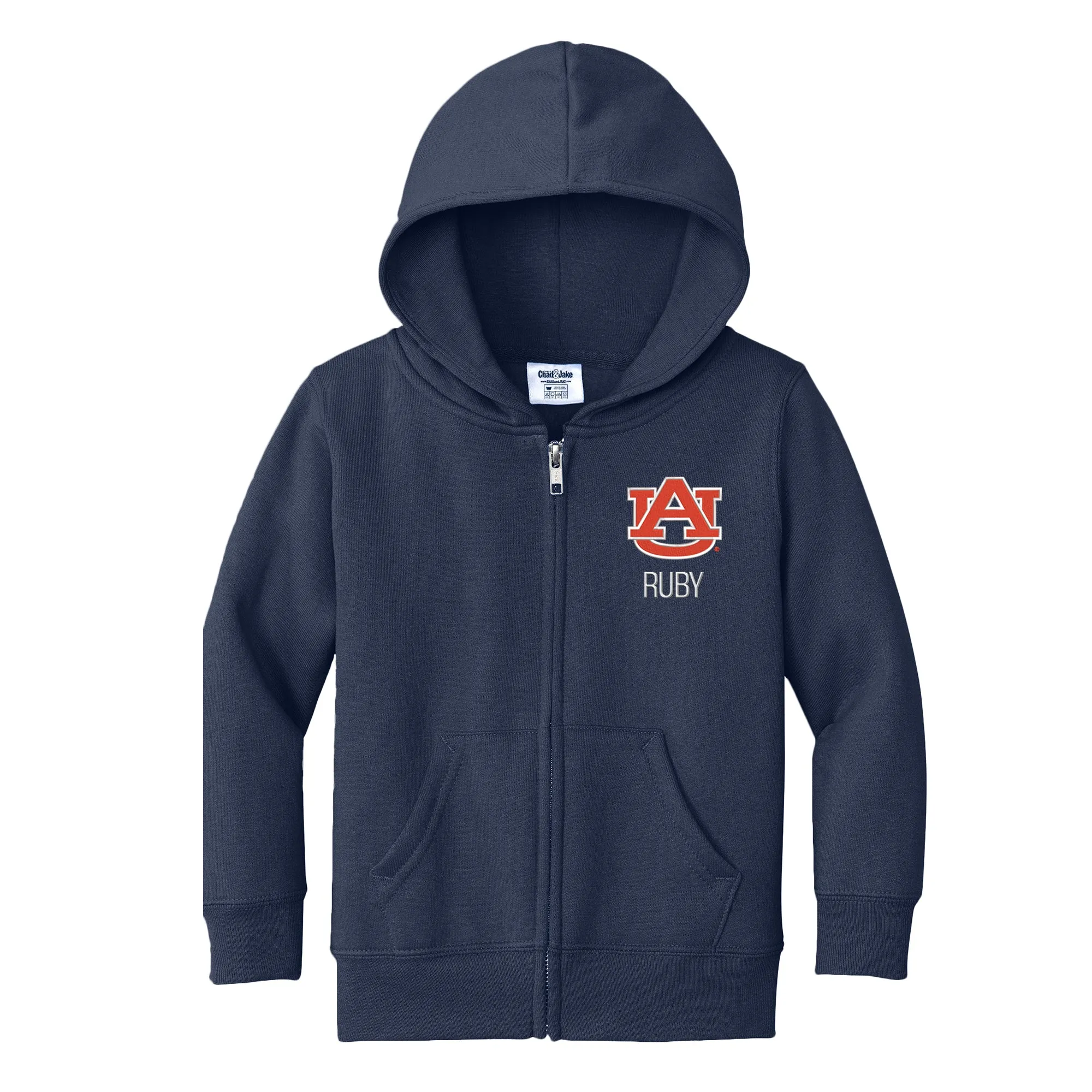 Personalized Auburn Tigers Toddler Full-Zip Sweatshirt