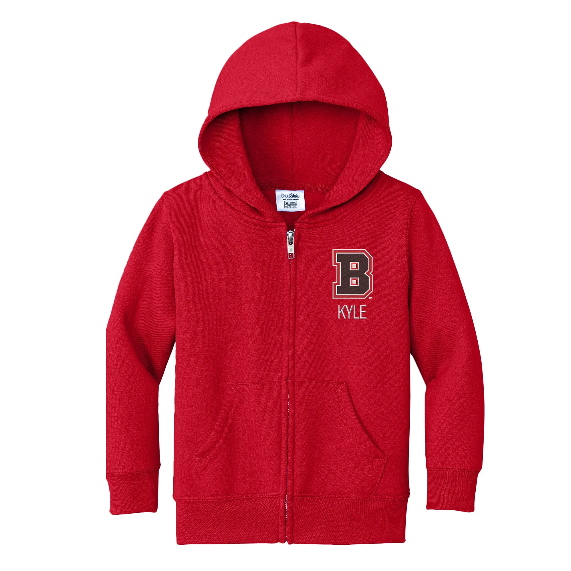 Personalized Brown Bears Toddler Full-Zip Sweatshirt