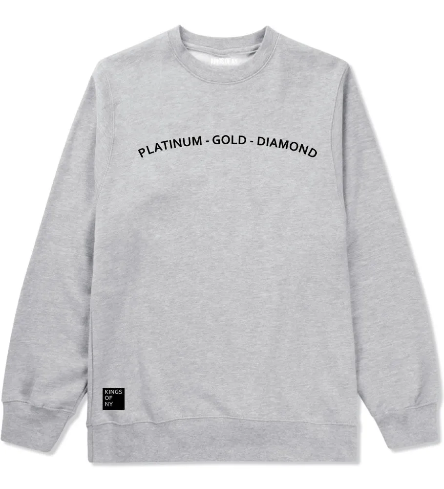 Platinum Gold Diamond Crewneck Sweatshirt