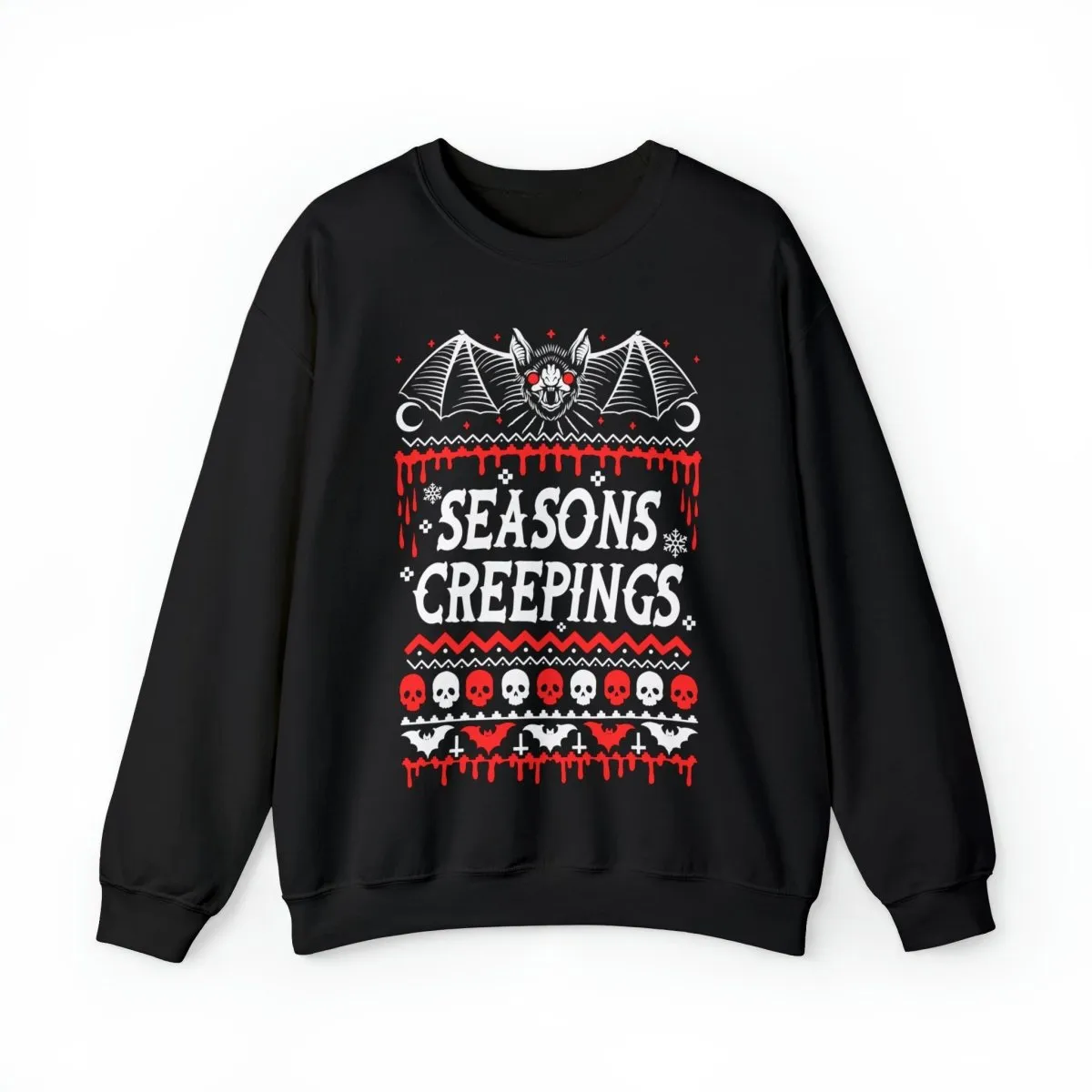 Seasons Creepings Christmas Crewneck Sweatshirt