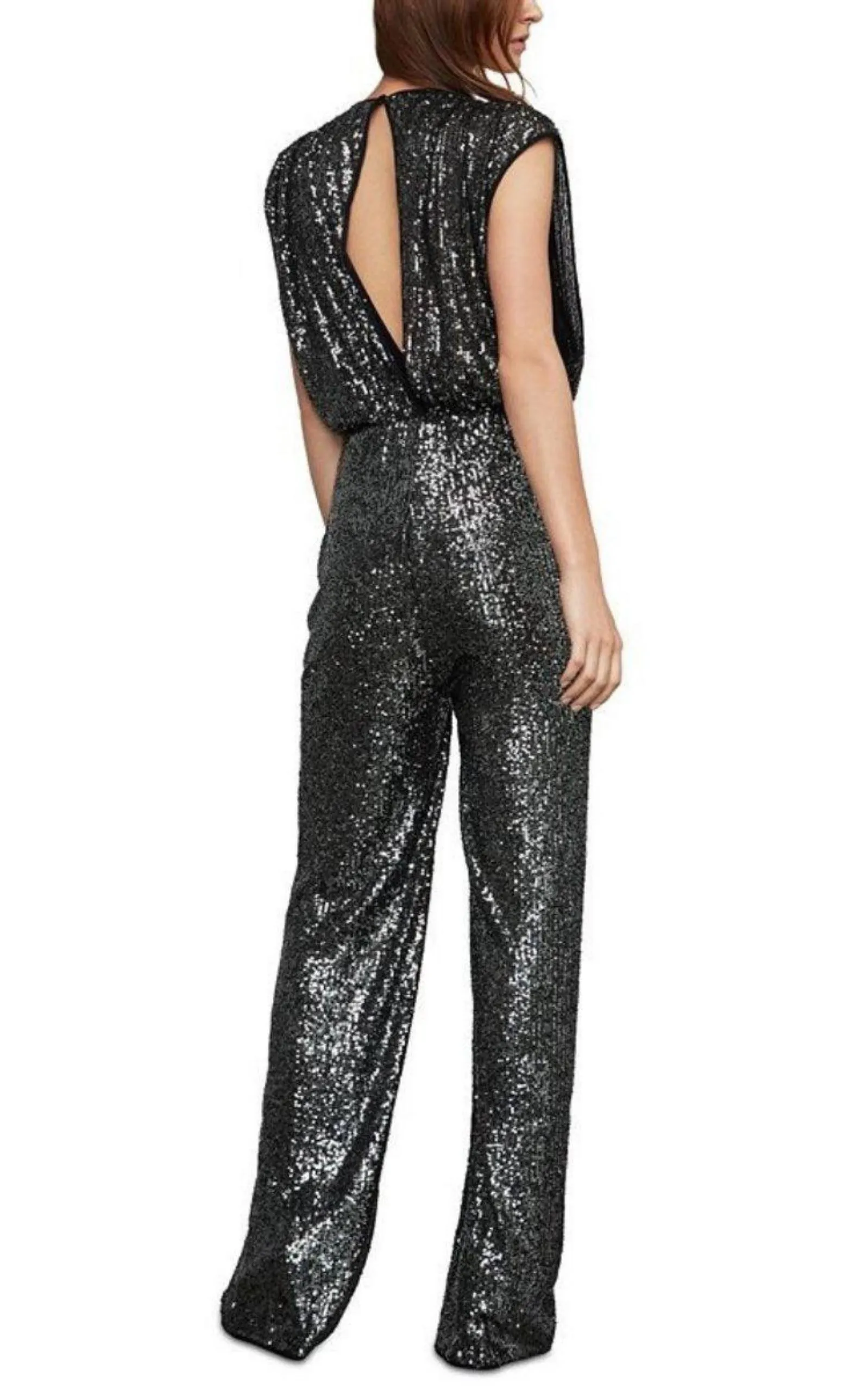 Sequinned Wide-Leg Jumpsuit