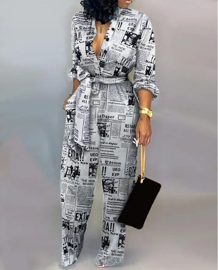 Sibyl Tied Waist Jumpsuits