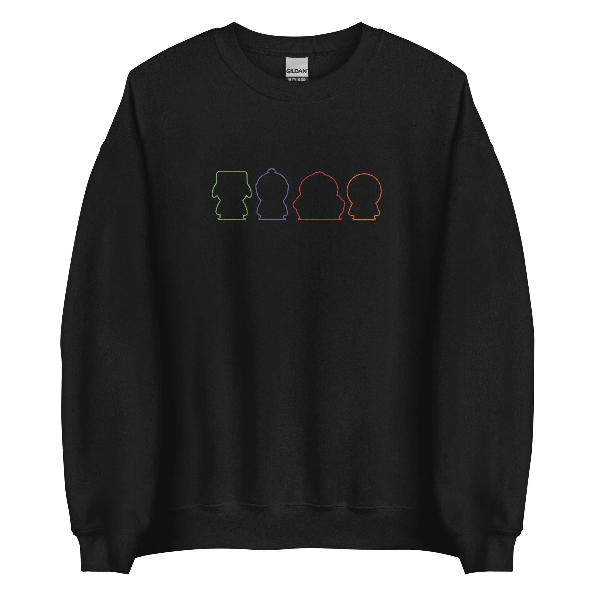 South Park Embroidered Boys Silhouettes Crewneck