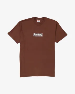 SUPREME FW19 BANDANA BOX LOGO BROWN TEE