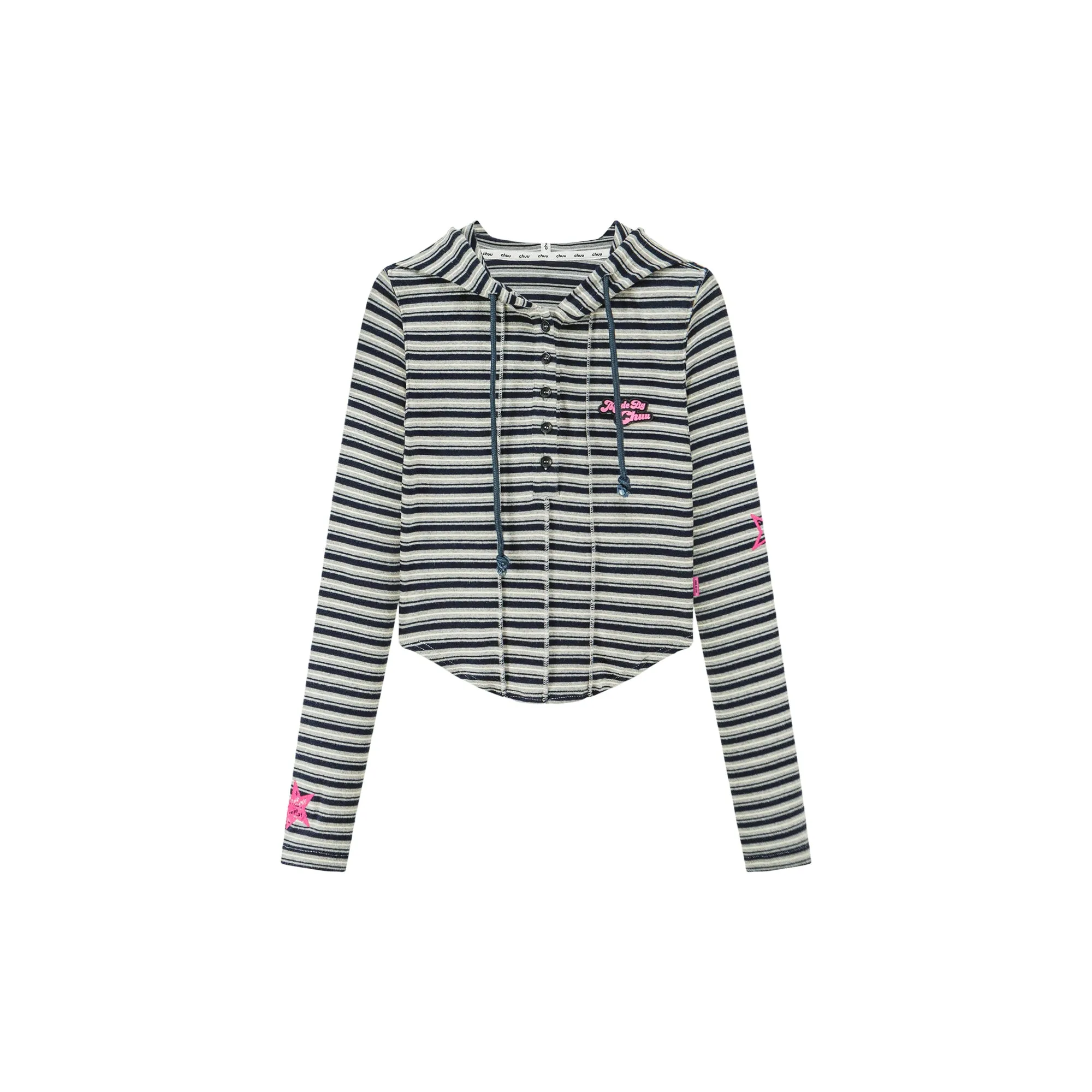 That Girl Striped Hooded Sweatshirt