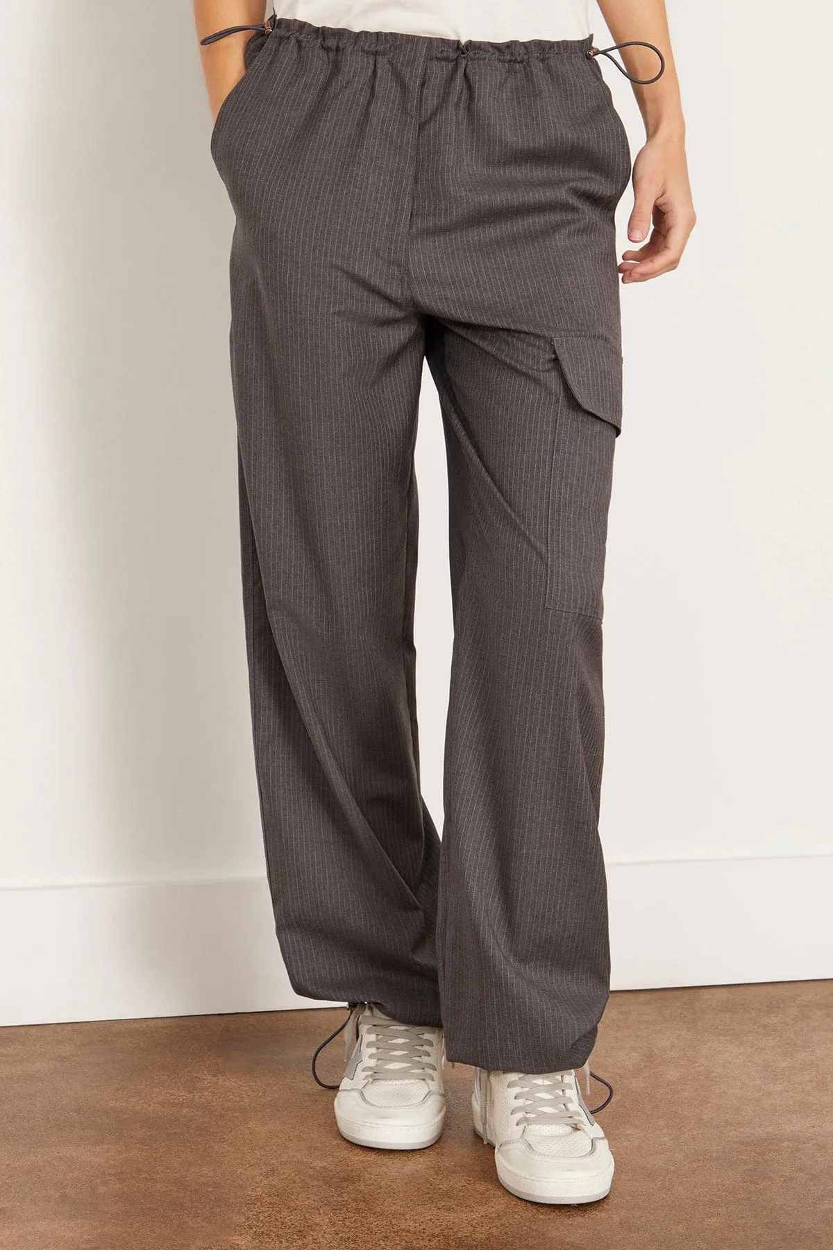 The Freestyle Cargo in Grey Pinstripe