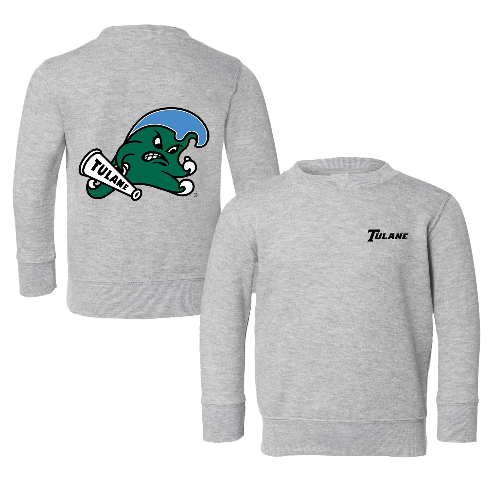 Tulane Green Wave Logo Toddler Crewneck Sweatshirt