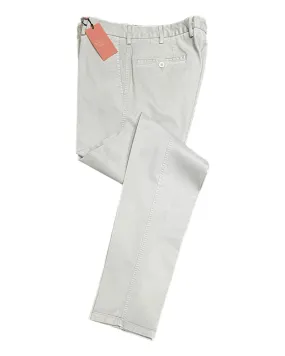 Winter Stretch-Cotton Chino Pants - Light Grey