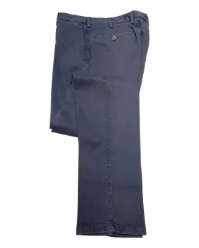 Winter Stretch-Cotton Chino Pants - Livid Blue