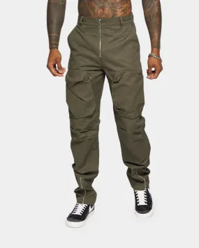 XXIII Tad Cargo Zipper Pants Khaki