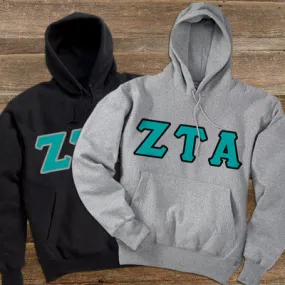 Zeta Tau Alpha Hooded Sweatshirt, 2-Pack Bundle Deal - TWILL